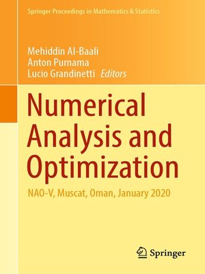 cover image of Numerical Analysis and Optimization